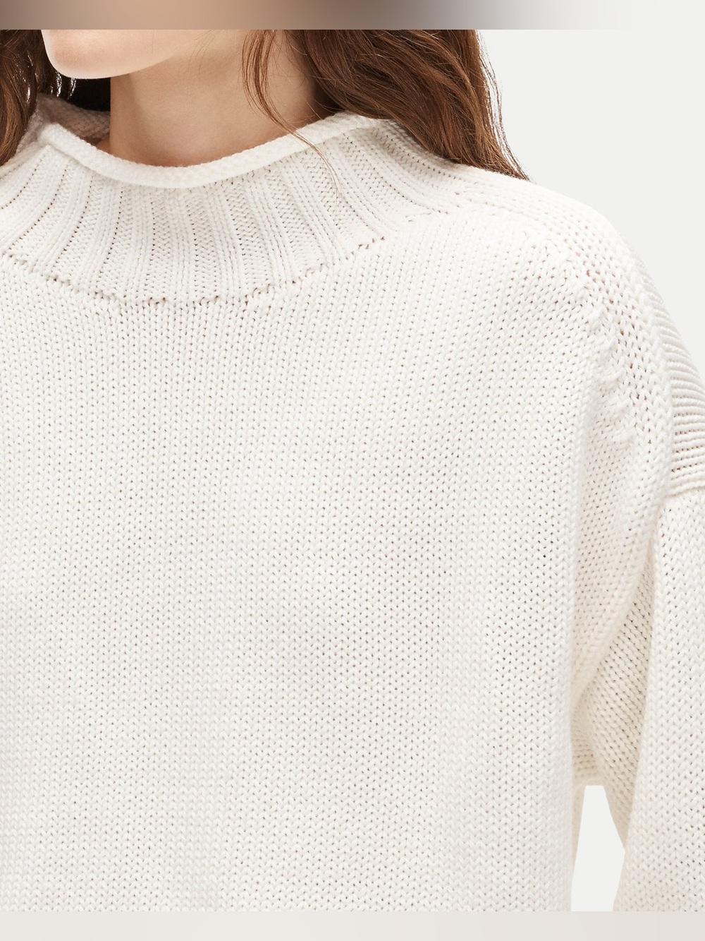 NWT J. Crew 2025 Rollneck Sweater in Ivory - Picture 8 of 10
